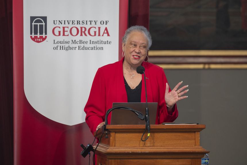 Dr. Belle S. Wheelan, president of the Southern Association of Colleges and Schools Commission on Colleges, delivered the 33rd Louise McBee Lecture in Higher Education on September 23, 2024