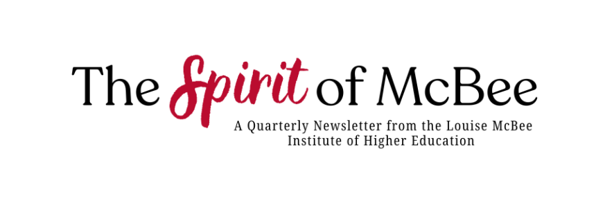 The Spirit of McBee Quarterly Newsletter