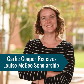 Carlie Cooper Receives Louise McBee Scholarship