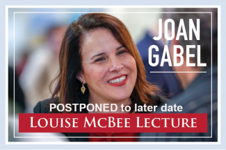 McBee Lecture postponed