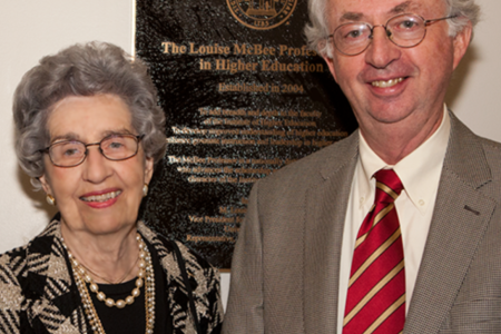 McBee Professorship plaque