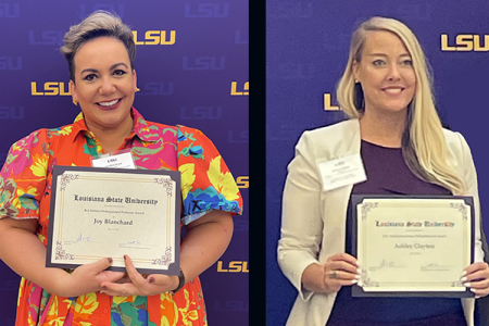 Blanchard and Clayton with awards